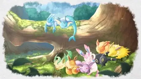 Eevee and Colorful Friends poster