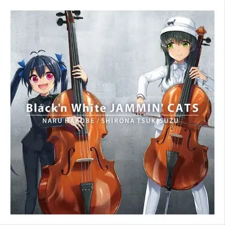 Black'n White Jammin' Cats poster