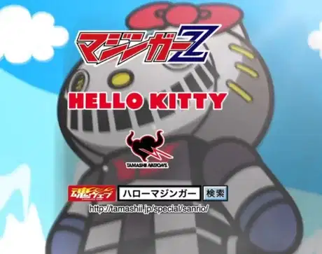 Mazinger Z x Hello Kitty x Chogokin poster