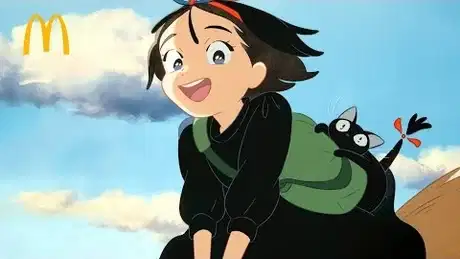 Majo no Takkyuubin x McDonald's CMs poster