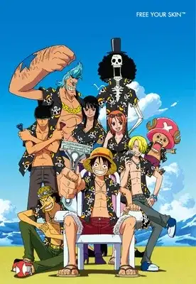 Schick x One Piece poster