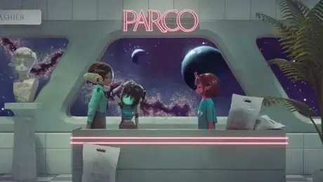 Parco x Ginga Tokkyuu Milky☆Subway poster