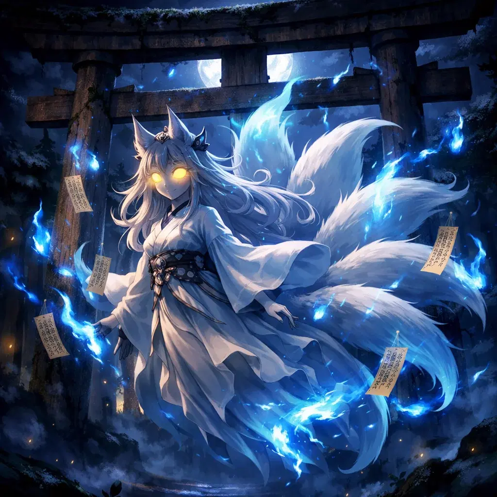 The Midnight Oracle — Otaku Den persona archetype card art. The jump scare is the comfort food.