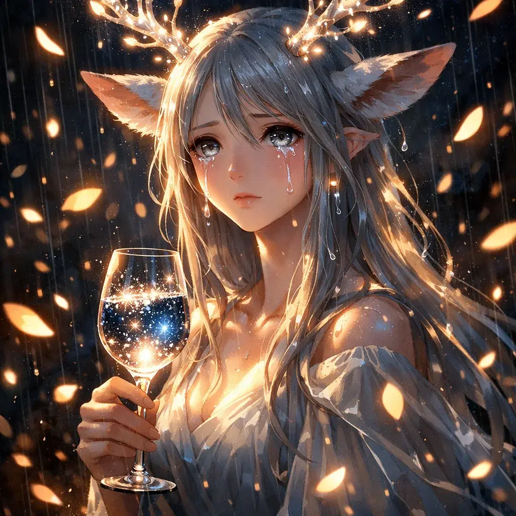 The Tearjerker Sommelier — Otaku Den persona archetype card art. Rated it 10. Cried the whole time.