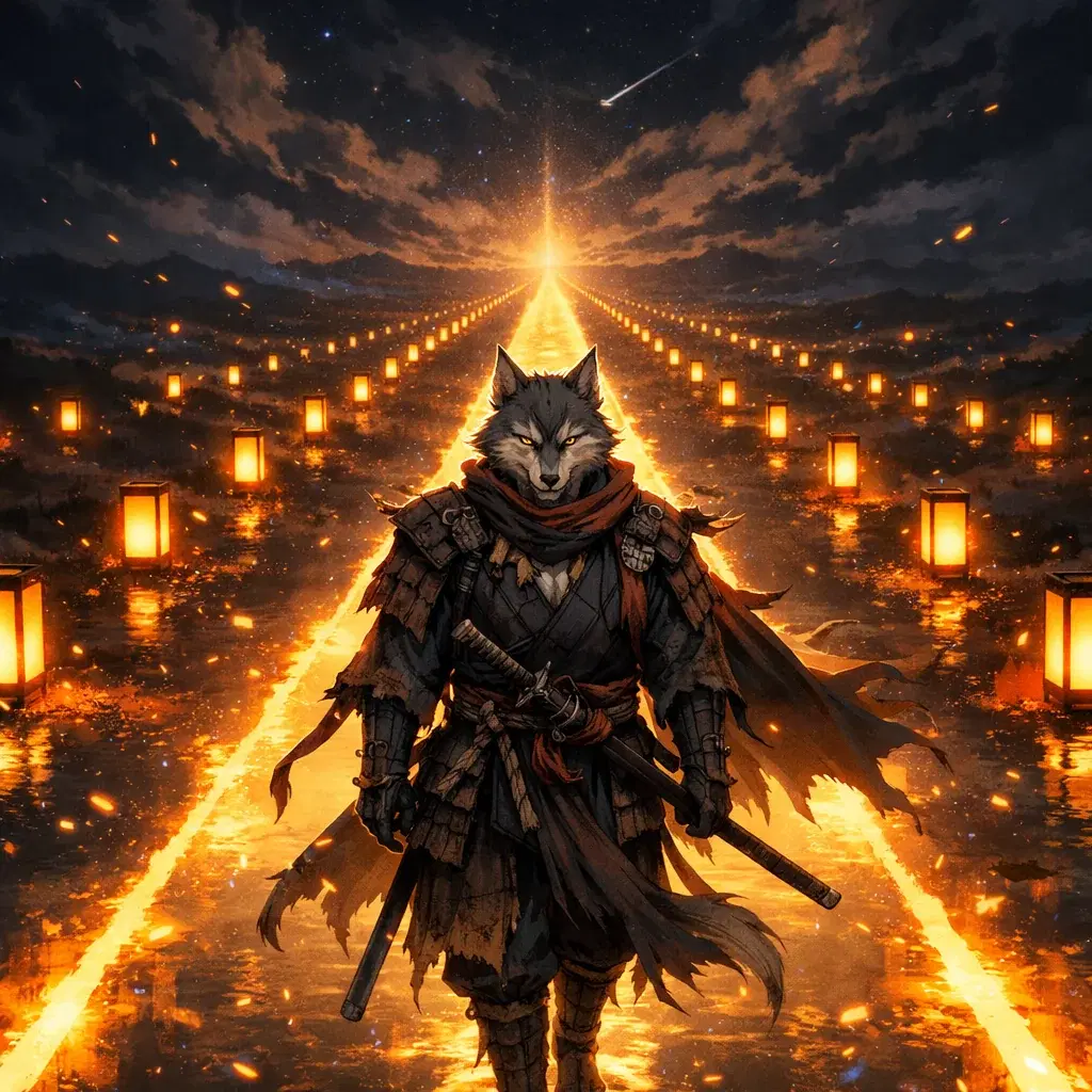 The Thousand-Episode Stare — Otaku Den persona archetype card art. Filler arcs can't hurt you anymore.